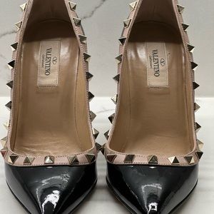 Guaranteed Authentic Valentino Rockstud 100 Patent Pump-Size 35.5/5.5
